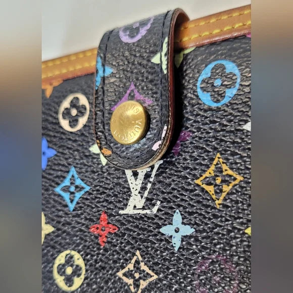 Louis Vuitton Murakami Multicolor Monogram Leather Kisslock Wallet