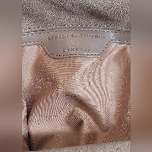 Stella McCartney Chain-Embellished Pink / Beige Medium Falabella crossbody bag π©·