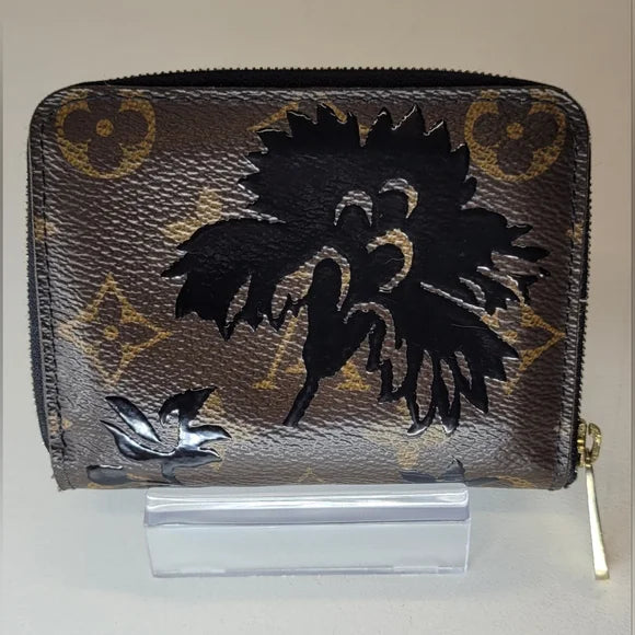 Louis Vuitton Limited Edition Brown Monogram Blossom Zippy Wallet