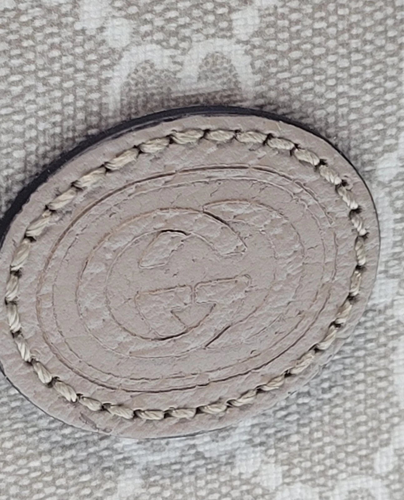 Gucci Interlocking G Beige Coated Canvas Mini 2 Way Tote Bag