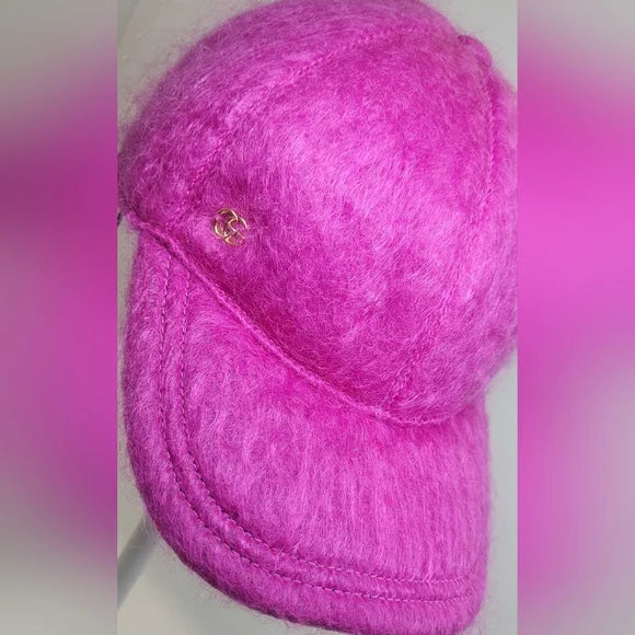 Gucci Pink Fuzzy Baseball Hat NWT