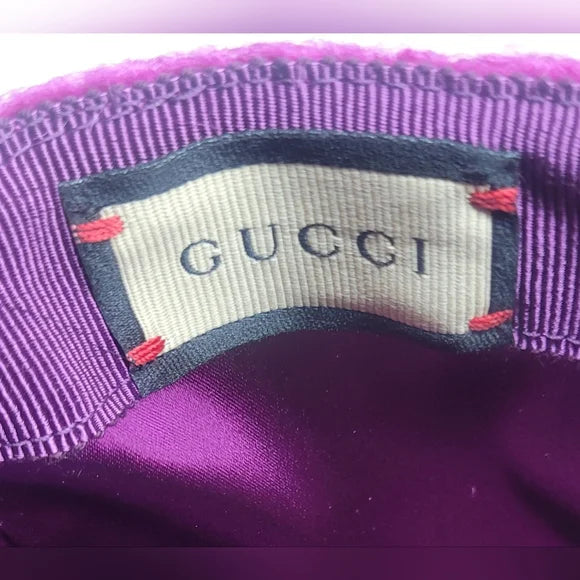 Gucci Pink Fuzzy Baseball Hat NWT