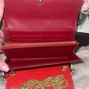 Louis Vuitton Vernis Sara wallet with insert & crossbody chain π