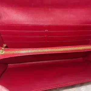 Louis Vuitton Vernis Sara wallet with insert & crossbody chain π