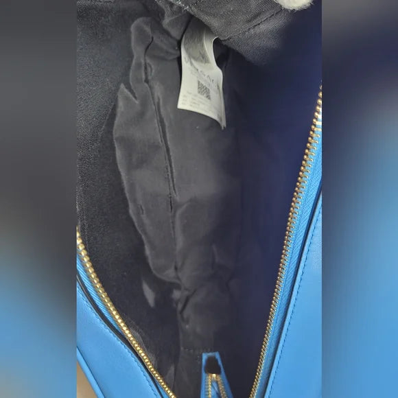 Sold!!! Versace La Medusa Blue Quilted Camera Bag