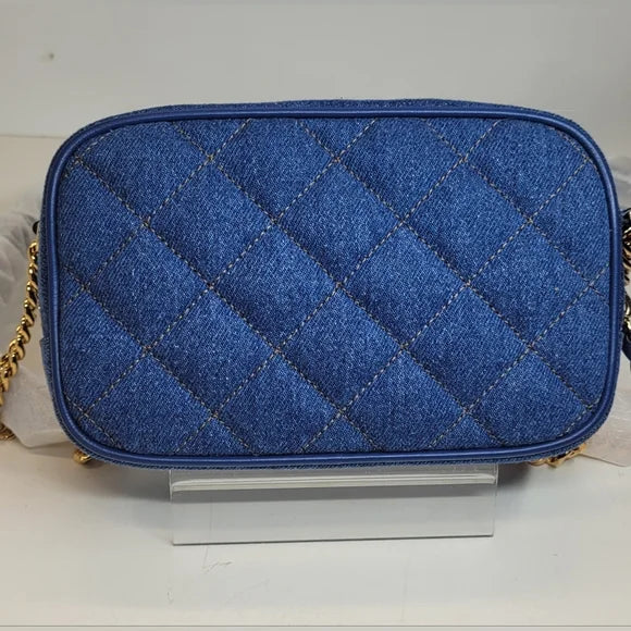 Versace La Medusa Blue Denim Crossbody Camera Bag🔥🩷