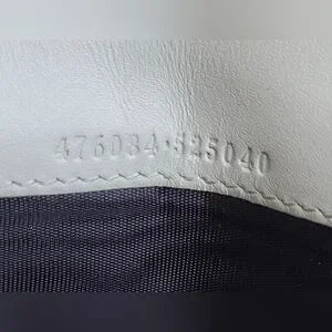Gucci Sylvie White Leather Wallet