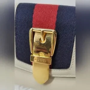 Gucci Sylvie White Leather Wallet