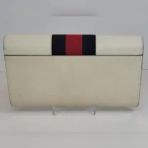 Gucci Sylvie White Leather Wallet