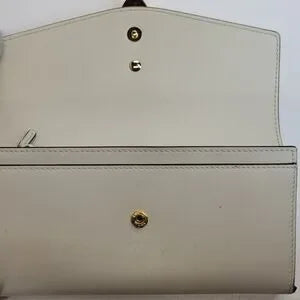 Gucci Sylvie White Leather Wallet