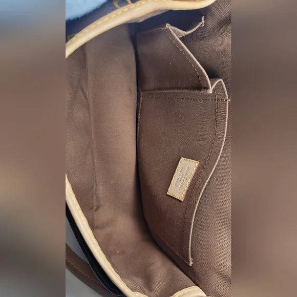 Louis Vuitton LV Sologne Brown Monogram Leather Crossbody Bag