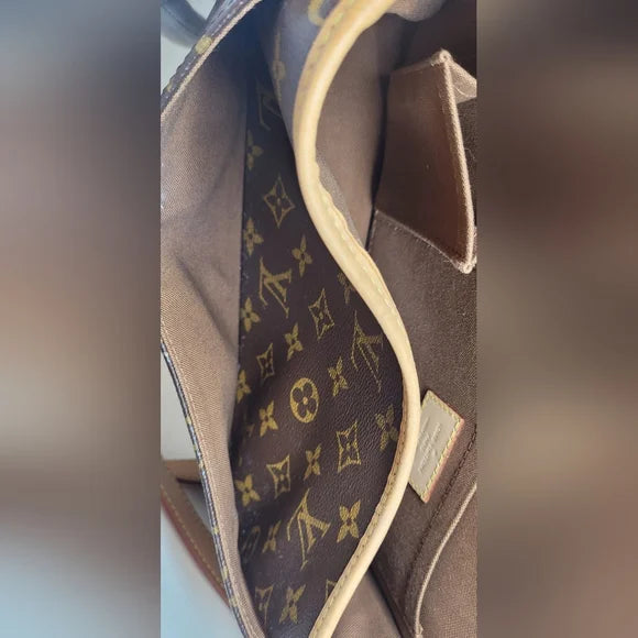 Louis Vuitton LV Sologne Brown Monogram Leather Crossbody Bag