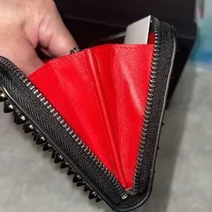 Christian Louboutin paradise spiked long zippy wallet