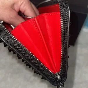 Christian Louboutin paradise spiked long zippy wallet