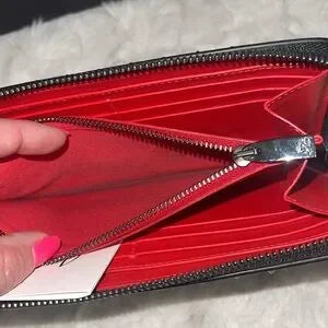 Christian Louboutin paradise spiked long zippy wallet