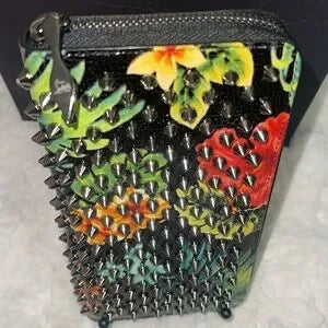 Christian Louboutin paradise spiked long zippy wallet
