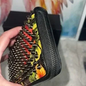 Christian Louboutin paradise spiked long zippy wallet
