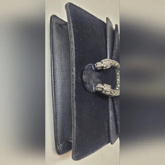 Gucci Dionysus Mini Black Velvet Shoulder Bag