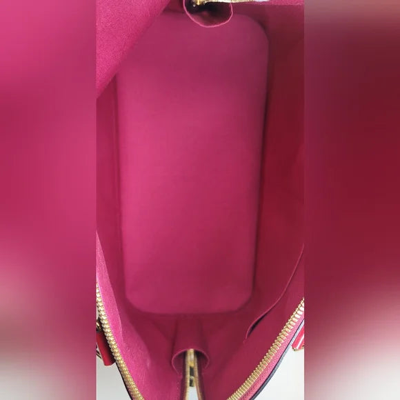 Louis Vuitton pink/red Vernis Alma PM with Lock & Key🔥