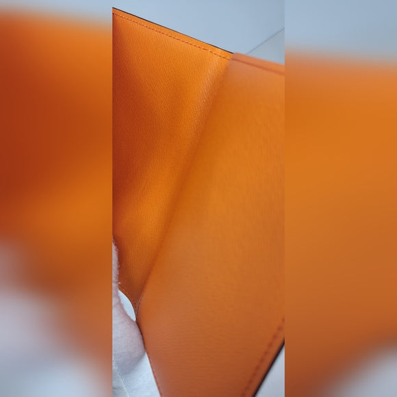 Louis Vuitton Taigarama Orange Leather Passport Cover