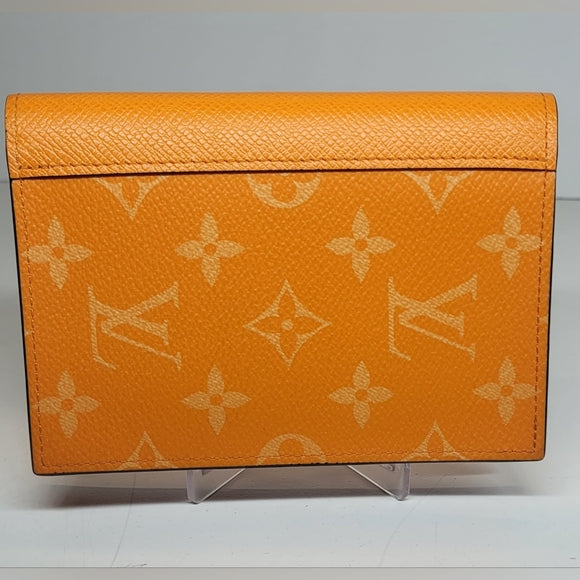 Louis Vuitton Taigarama Orange Leather Passport Cover