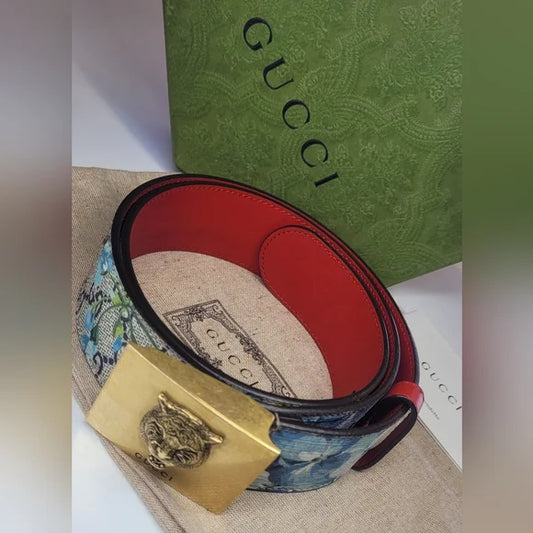 Gucci Blooms Tiger Belt