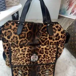Christian Louboutin Syd large calf hair backpack/ 2 piece RARE🩷