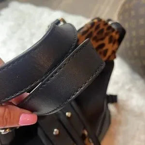 Christian Louboutin Syd large calf hair backpack/ 2 piece RARE🩷