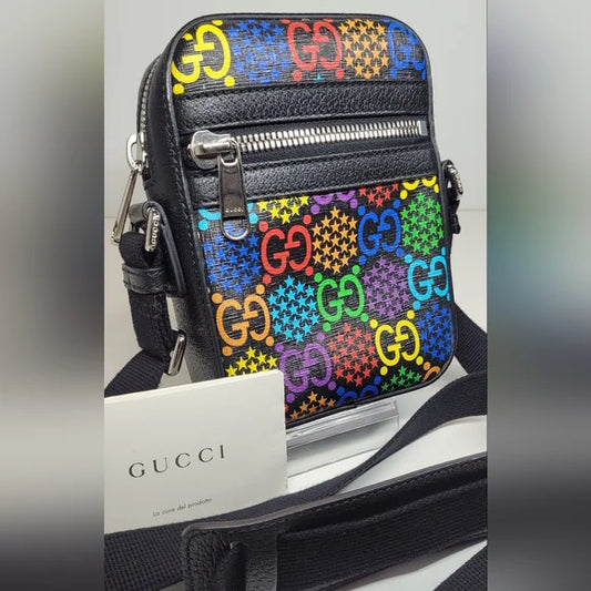 Gucci GG Supreme Psychedelic Crossbody Bag, camera bag, special edition 🔥🩷