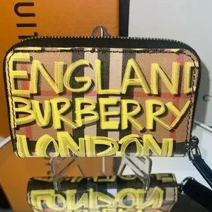 NWOT Burberry Graffiti small zippy wallet!
