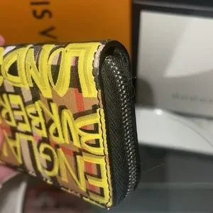 NWOT Burberry Graffiti small zippy wallet!