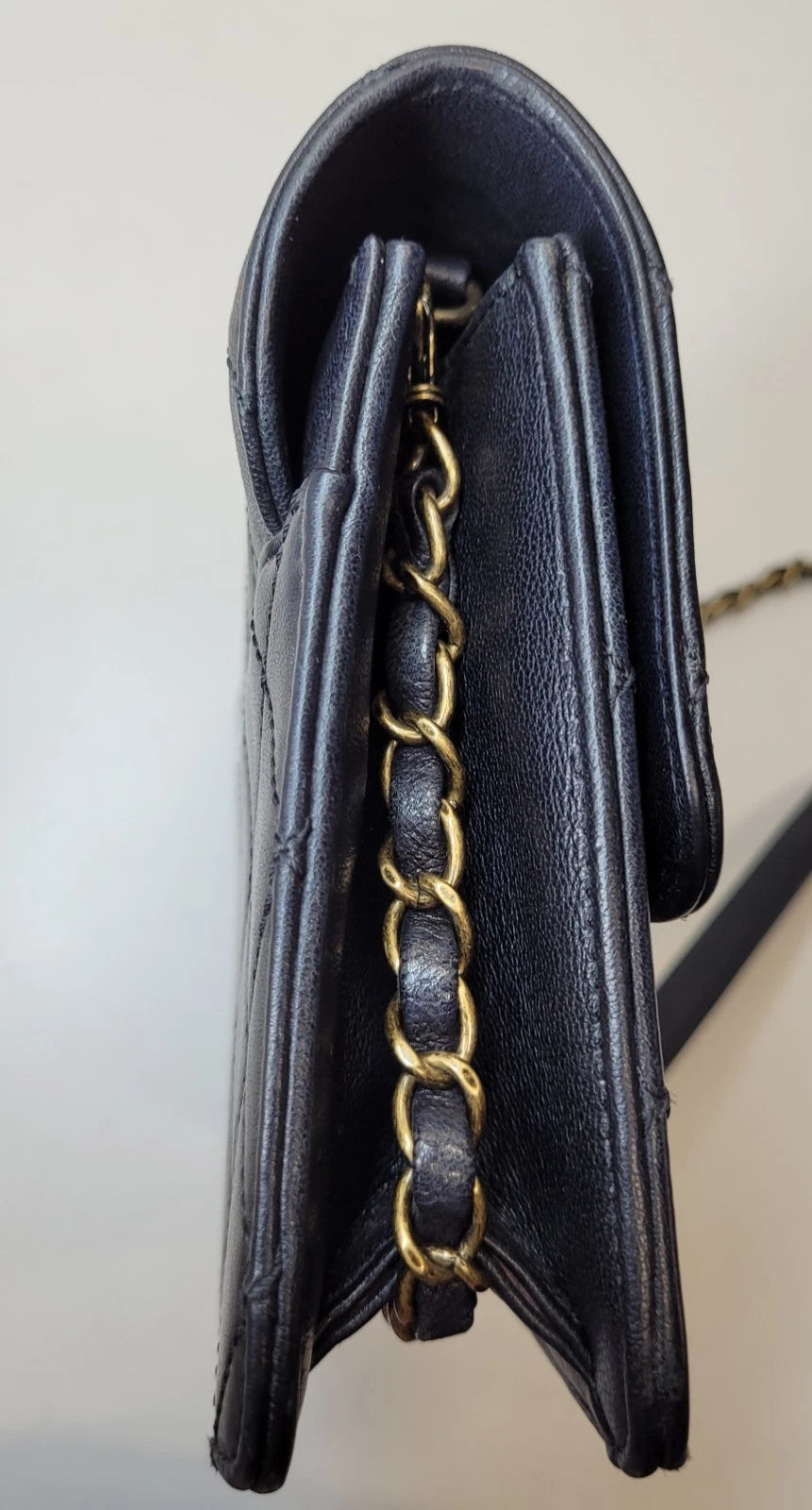 Chanel Black Sheepskin Quilted Flap Bag