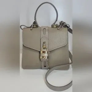 Chloe Beige Aby Leather Goatskin Hand Bag