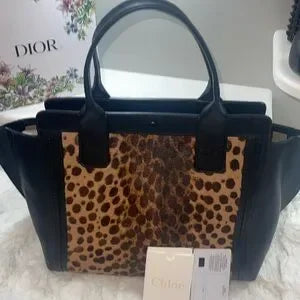 Chloé Alison Leopard Calf Hair Bag