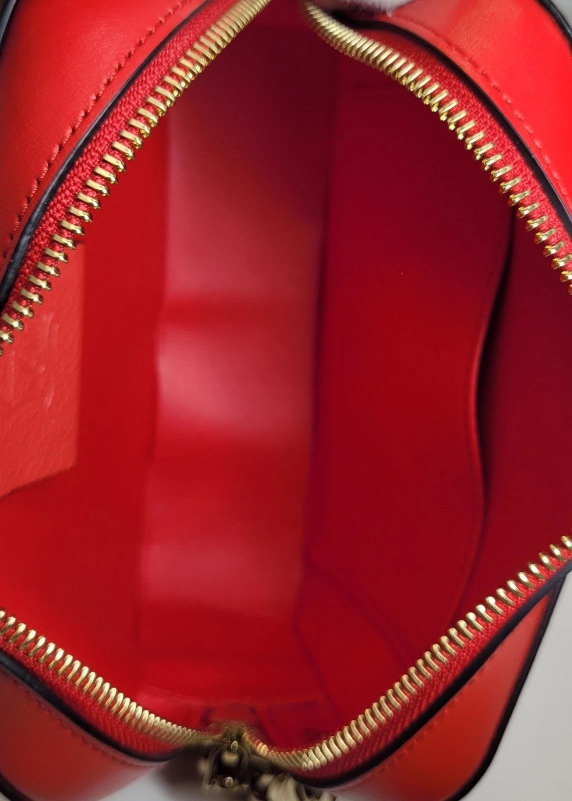 Christian Louboutin Red Leather Rubylou Camera Bag
