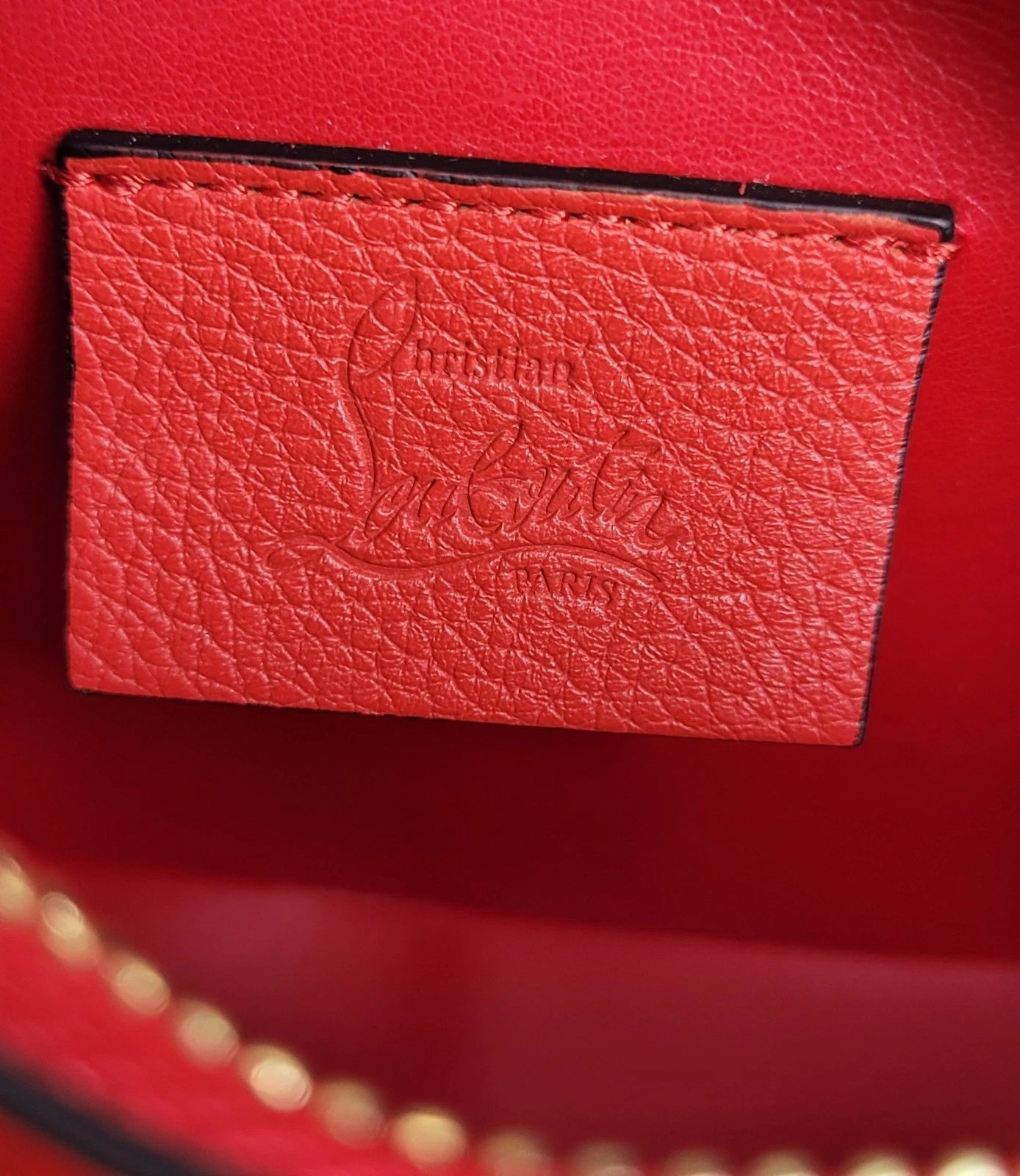 Christian Louboutin Red Leather Rubylou Camera Bag