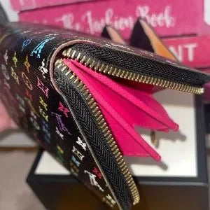 Gorgeous Louis Vuitton long zippy Murakami Takashi wallet.