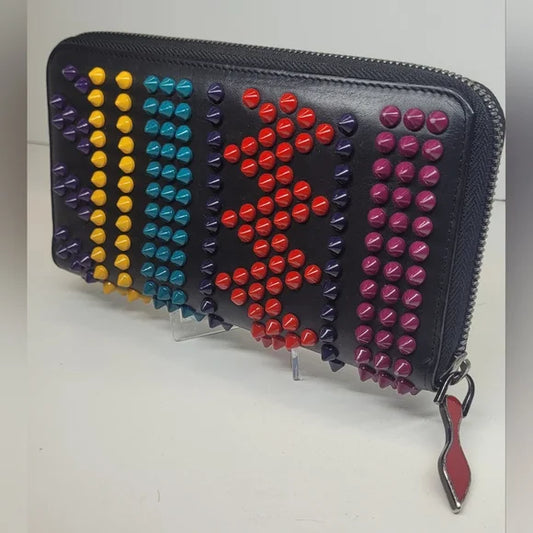 Christian Louboutin Black Zippy Panettone Wallet