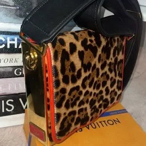 Christian Louboutin calfskin leather crossbody bag