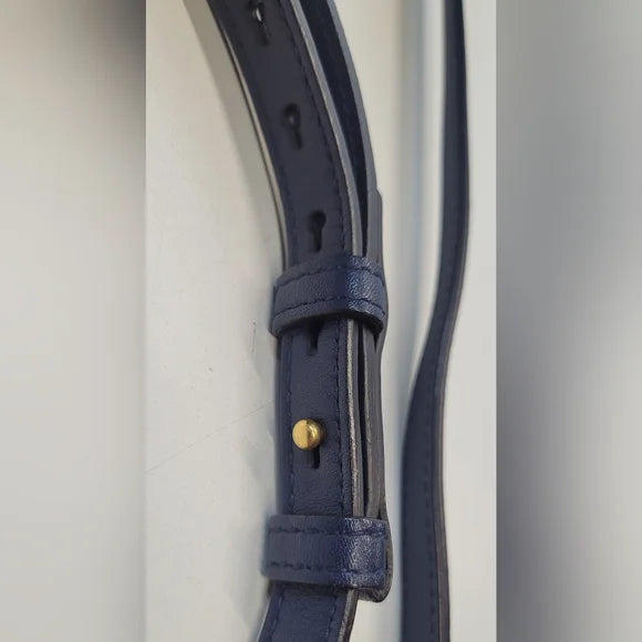 Gucci Marmont Blue Denim Floral Embroidered Large Bag