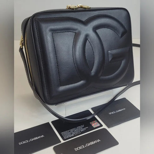 Dolce & Gabbana Medium Calfskin DG Logo Camera Bag, like new