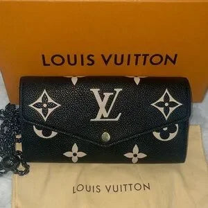 LOUIS VUITTON Sarah bi color felicie Monogram Empreinte wallet,dust bag & box🔥