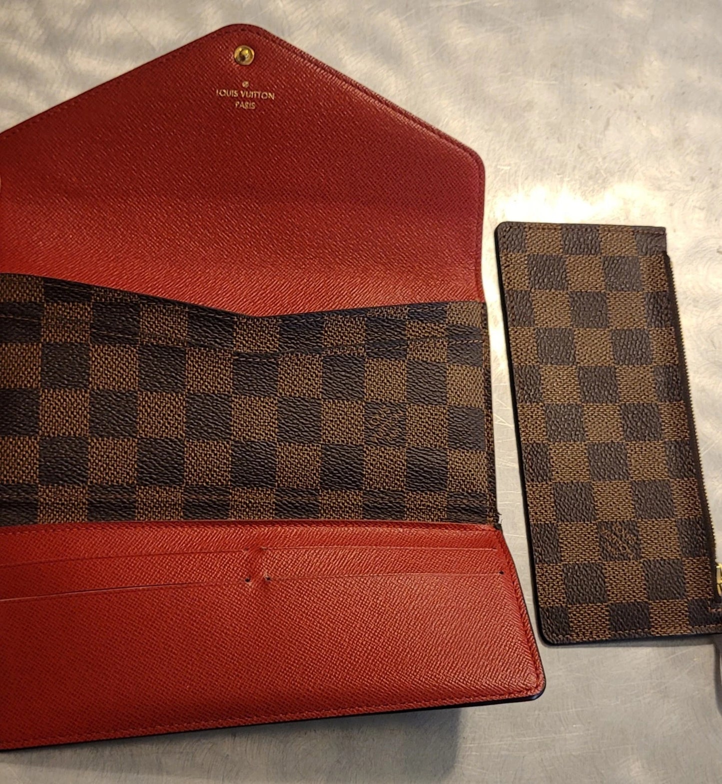 Louis Vuitton Brown Damier Ebene Josephine Wallet