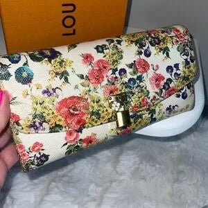 Dolce & Gabbana floral wallet & charm