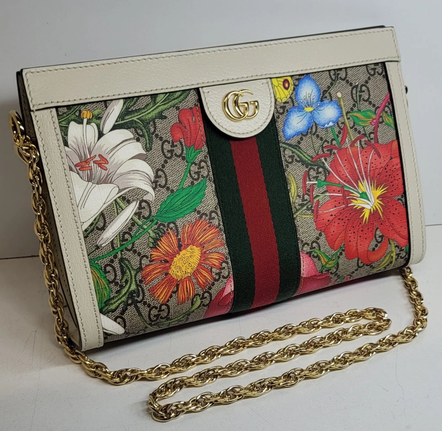 Gucci Ophidia GG Flora Supreme Crossbody Bag