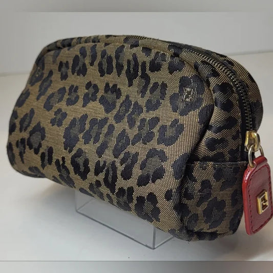 Fendi Leopard Cosmetic Pouch