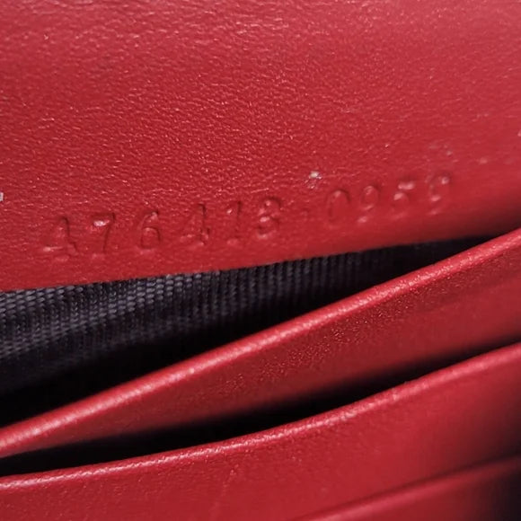 Gucci GG Supreme Monogram Love Embroidered Wallet