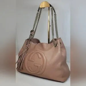 Gucci Medium Pink Soho Soft Leather Shoulder Bag 🔥