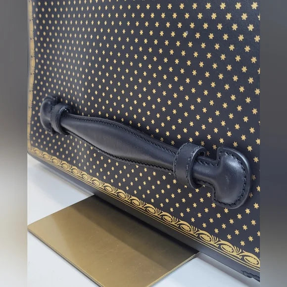 Gucci Sega Black & Gold Magnetismo Pouch / IPad Holder