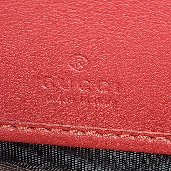 Gucci GG Supreme Monogram Love Embroidered Wallet